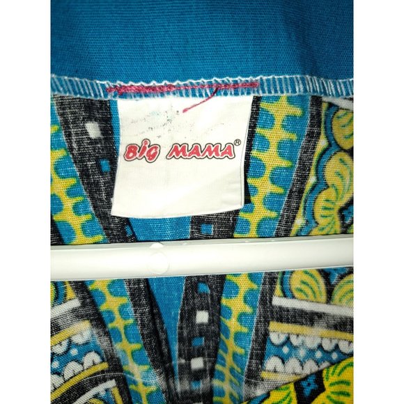 Big Mama One Size Multicolor Elastic Waist Sleeveless Tunic - Picture 4 of 4